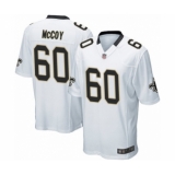 Men's New Orleans Saints #60 Erik McCoy Game White Football Jersey