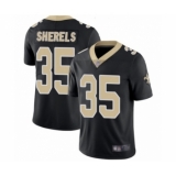 Men's New Orleans Saints #35 Marcus Sherels Black Team Color Vapor Untouchable Limited Player Football Jersey