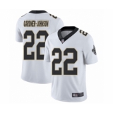 Men's New Orleans Saints #22 Chauncey Gardner-Johnson White Vapor Untouchable Limited Player Football Jersey
