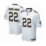 Men's New Orleans Saints #22 Chauncey Gardner-Johnson Game White Football Jersey