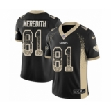 Youth Nike New Orleans Saints #81 Cameron Meredith Limited Black Rush Drift Fashion NFL Jersey
