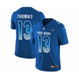 Youth Nike New Orleans Saints #13 Michael Thomas Limited Royal Blue NFC 2019 Pro Bowl NFL Jersey