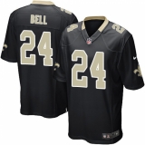 Men's Nike New Orleans Saints #24 Vonn Bell Game Black Team Color NFL Jersey