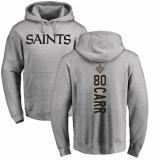 NFL Nike New Orleans Saints #80 Austin Carr Ash Backer Pullover Hoodie