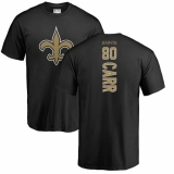 NFL Nike New Orleans Saints #80 Austin Carr Black Backer T-Shirt