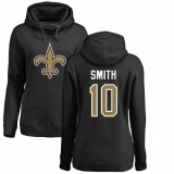 NFL Women's Nike New Orleans Saints #10 Tre'Quan Smith Black Name & Number Logo Pullover Hoodie