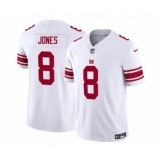 Men's Nike New York Giants #8 Daniel Jones White 2023 F.U.S.E. Vapor Untouchable Limited Stitched Jersey