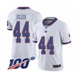 Men's New York Giants #44 Markus Golden Limited White Rush Vapor Untouchable 100th Season Football Jersey