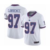 Men's New York Giants #97 Dexter Lawrence Elite White Rush Vapor Untouchable Football Jersey