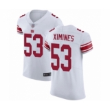 Men's New York Giants #53 Oshane Ximines White Vapor Untouchable Elite Player Football Jersey