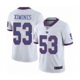 Men's New York Giants #53 Oshane Ximines Elite White Rush Vapor Untouchable Football Jersey