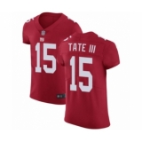 Men's New York Giants #15 Golden Tate III Red Alternate Vapor Untouchable Elite Player Football Jersey