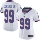 Women's Nike New York Giants #99 Mario Edwards Jr Limited White Rush Vapor Untouchable NFL Jersey