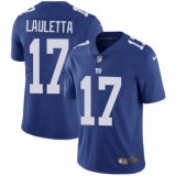 Youth Nike New York Giants #17 Kyle Lauletta Royal Blue Team Color Vapor Untouchable Limited Player NFL Jersey