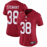 Women's Nike New York Giants #38 Jonathan Stewart Red Alternate Vapor Untouchable Elite Player NFL Jersey