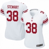 Women's Nike New York Giants #38 Jonathan Stewart Game White NFL Jersey