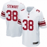 Men's Nike New York Giants #38 Jonathan Stewart Game White NFL Jersey
