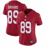 Women's Nike New York Giants #89 Mark Bavaro Elite Red Alternate NFL Jersey