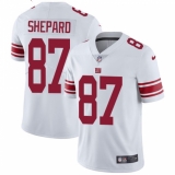 Youth Nike New York Giants #87 Sterling Shepard Elite White NFL Jersey