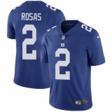 Men's Nike New York Giants #2 Aldrick Rosas Royal Blue Team Color Vapor Untouchable Limited Player NFL Jersey