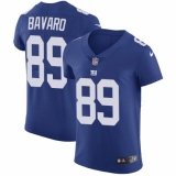 Men's Nike New York Giants #89 Mark Bavaro Elite Royal Blue Team Color NFL Jersey