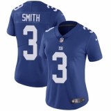 Women's Nike New York Giants #3 Geno Smith Elite Royal Blue Team Color NFL Jersey