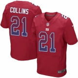 Men's Nike New York Giants #21 Landon Collins Elite Red Alternate Drift Fashion NFL Jersey
