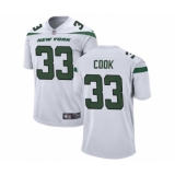 Men's Nike New York Jets #33 Dalvin Cook White Stitched Vapor Untouchable Limited Jersey