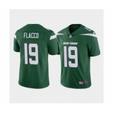 Men's New York Jets #19 Joe Flacco Green Vapor Limited Stitched Jersey
