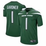 Men's New York Jets #1 Ahmad Sauce Gardner Nike Gotham Green 2022 NFL Draft First Round Pick Limited Jersey