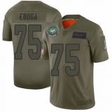 Men's New York Jets #75 Chuma Edoga Limited Camo 2019 Salute to Service Football Jersey