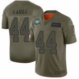 Men's New York Jets #44 Harvey Langi Limited Camo 2019 Salute to Service Football Jersey