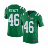 Men's New York Jets #46 Neville Hewitt Limited Green Rush Vapor Untouchable Football Jersey