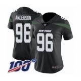 Women's New York Jets #96 Henry Anderson Black Alternate Vapor Untouchable Limited Player 100th Season Football Jersey