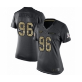 Women's New York Jets #96 Henry Anderson Limited Black 2016 Salute to Service Football Jersey