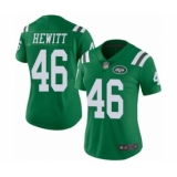 Women's New York Jets #46 Neville Hewitt Limited Green Rush Vapor Untouchable Football Jersey