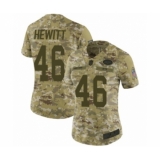 Women's New York Jets #46 Neville Hewitt Limited Camo 2018 Salute to Service Football Jersey
