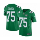 Men's New York Jets #75 Chuma Edoga Elite Green Rush Vapor Untouchable Football Jersey