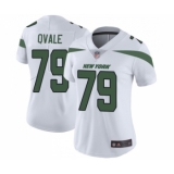 Women's New York Jets #79 Brent Qvale White Vapor Untouchable Limited Player Football Jersey