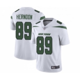 Youth New York Jets #89 Chris Herndon White Vapor Untouchable Limited Player Football Jersey