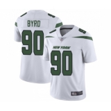 Men's New York Jets #90 Dennis Byrd White Vapor Untouchable Limited Player Football Jersey