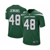 Men's New York Jets #48 Jordan Jenkins Game Green Team Color Football Jersey