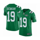 Men's New York Jets #19 Trevor Siemian Elite Green Rush Vapor Untouchable Football Jersey