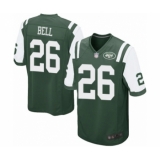 Men's New York Jets #26 Le Veon Bell Game Green Team Color Football Jersey