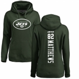NFL Women's Nike New York Jets #82 Rishard Matthews Green Backer Pullover Hoodie