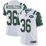 Men's Nike New York Jets #36 Doug Middleton White Vapor Untouchable Limited Player NFL Jersey