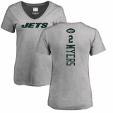 NFL Women's Nike New York Jets #2 Jason Myers Ash Backer T-Shirt