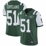 Youth Nike New York Jets #51 Brandon Copeland Green Team Color Vapor Untouchable Limited Player NFL Jersey