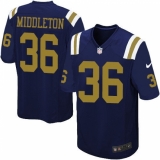 Youth Nike New York Jets #36 Doug Middleton Limited Navy Blue Alternate NFL Jersey