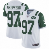 Men's Nike New York Jets #97 Nathan Shepherd White Vapor Untouchable Limited Player NFL Jersey